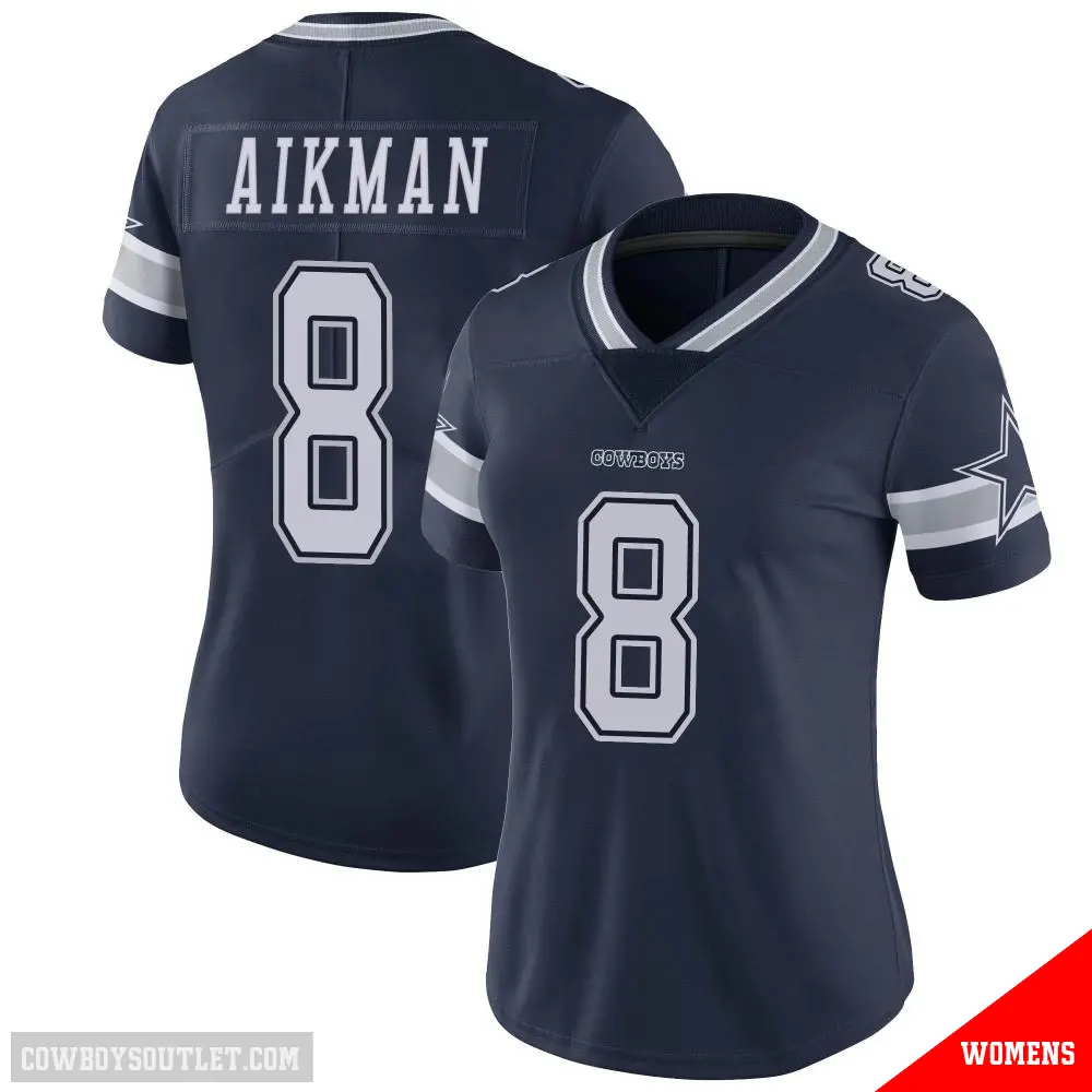 ＃8 Women's Troy Aikman Navy Limited Dallas Cowboys Team Color Vapor Untouchable Jersey
