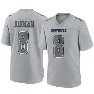 ＃8 Youth Troy Aikman Gray Game Dallas Cowboys Atmosphere Fashion Jersey