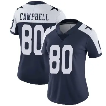 ＃80 Women's Parris Campbell Navy Limited Dallas Cowboys Alternate Vapor Untouchable Jersey
