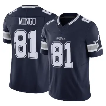 ＃81 Men's Jonathan Mingo Navy Limited Dallas Cowboys Vapor F.U.S.E. Jersey