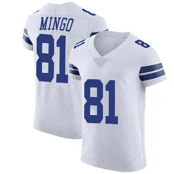 ＃81 Men's Jonathan Mingo White Elite Dallas Cowboys Vapor Untouchable Jersey