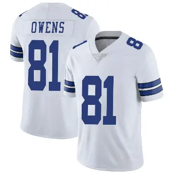 ＃81 Men's Terrell Owens White Limited Dallas Cowboys Vapor Untouchable Jersey