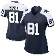 ＃81 Women's Jonathan Mingo Navy Game Dallas Cowboys Alternate Jersey