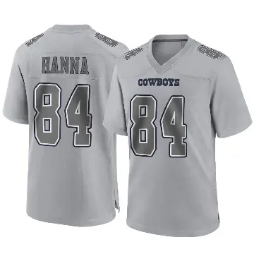 ＃84 Men's James Hanna Gray Game Dallas Cowboys Atmosphere Fashion Jersey