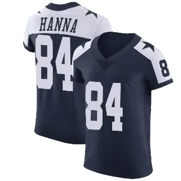 ＃84 Men's James Hanna Navy Elite Dallas Cowboys Alternate Vapor Untouchable Jersey