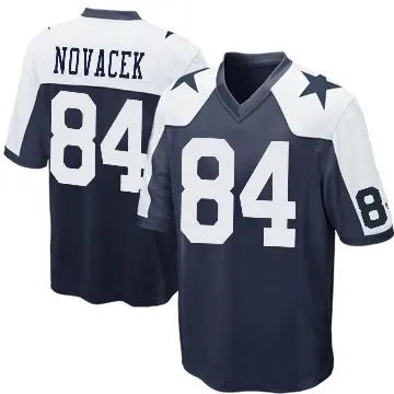 ＃84 Men's Jay Novacek Navy Blue Game Dallas Cowboys Throwback Jersey