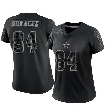 ＃84 Women's Jay Novacek Black Limited Dallas Cowboys Reflective Jersey