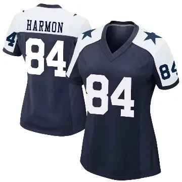 ＃84 Women's Kelvin Harmon Navy Game Dallas Cowboys Alternate Jersey