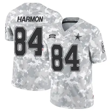 ＃84 Youth Kelvin Harmon Arctic Camo Limited Dallas Cowboys 2024 Salute to Service Jersey