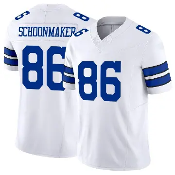 ＃86 Youth Luke Schoonmaker White Limited Dallas Cowboys Vapor F.U.S.E. Jersey