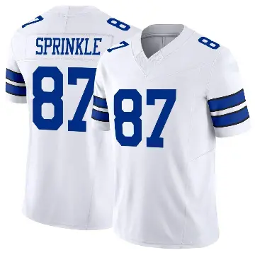 ＃87 Youth Jeremy Sprinkle White Limited Dallas Cowboys Vapor F.U.S.E. Jersey