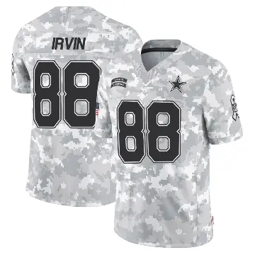 ＃88 Men's Michael Irvin Arctic Camo Limited Dallas Cowboys 2024 Salute to Service Jersey