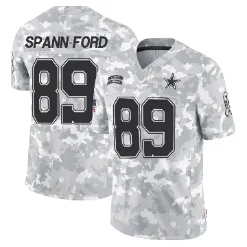 ＃89 Men's Brevyn Spann-Ford Arctic Camo Limited Dallas Cowboys 2024 Salute to Service Jersey