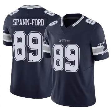 ＃89 Men's Brevyn Spann-Ford Navy Limited Dallas Cowboys Vapor F.U.S.E. Jersey