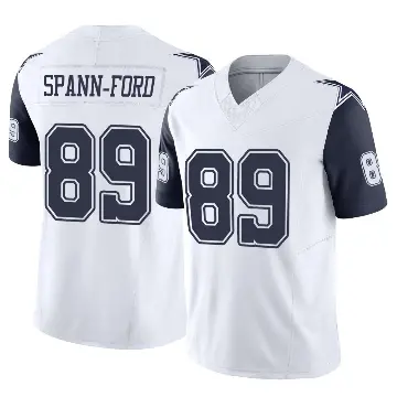 ＃89 Youth Brevyn Spann-Ford White Limited Dallas Cowboys 2nd Alternate Vapor F.U.S.E. Jersey