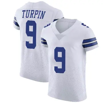＃9 Men's KaVontae Turpin White Elite Dallas Cowboys Vapor Untouchable Jersey