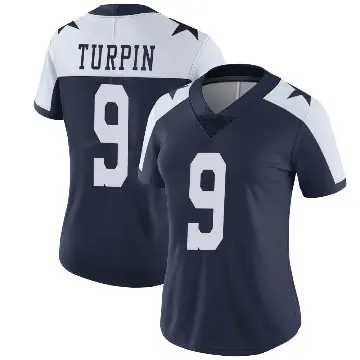＃9 Women's KaVontae Turpin Navy Limited Dallas Cowboys Alternate Vapor Untouchable Jersey