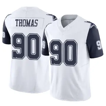 ＃90 Men's Solomon Thomas White Limited Dallas Cowboys 2nd Alternate Vapor F.U.S.E. Jersey