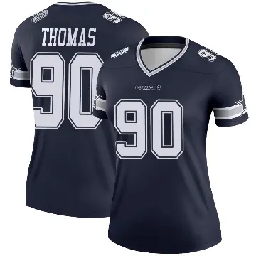 ＃90 Women's Solomon Thomas Navy Legend Dallas Cowboys Jersey