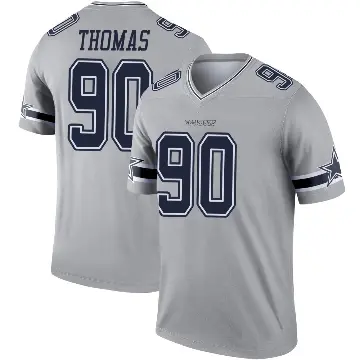＃90 Youth Solomon Thomas Gray Legend Dallas Cowboys Inverted Jersey