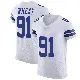 ＃91 Men's Tyrus Wheat White Elite Dallas Cowboys Vapor Untouchable Jersey