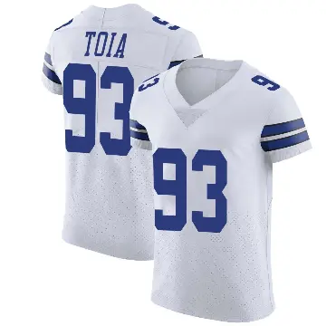 ＃93 Men's Jay Toia White Elite Dallas Cowboys Vapor Untouchable Jersey