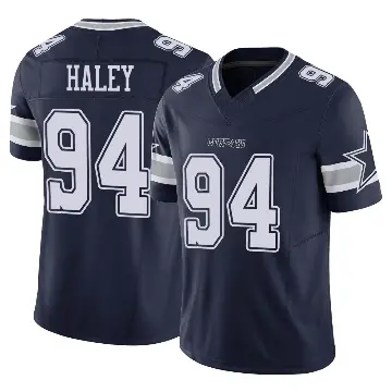＃94 Men's Charles Haley Navy Limited Dallas Cowboys Vapor F.U.S.E. Jersey