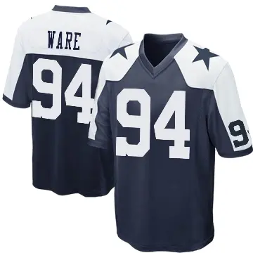 ＃94 Youth DeMarcus Ware Navy Blue Game Dallas Cowboys Throwback Jersey