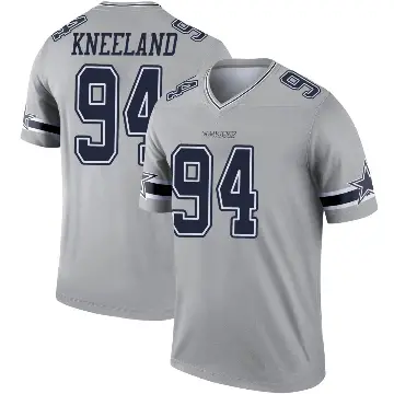 ＃94 Youth Marshawn Kneeland Gray Legend Dallas Cowboys Inverted Jersey
