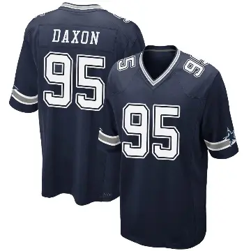 ＃95 Men's Denzel Daxon Navy Game Dallas Cowboys Team Color Jersey