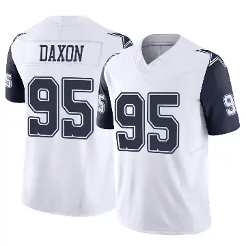＃95 Men's Denzel Daxon White Limited Dallas Cowboys 2nd Alternate Vapor F.U.S.E. Jersey