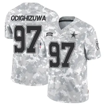 ＃97 Youth Osa Odighizuwa Arctic Camo Limited Dallas Cowboys 2024 Salute to Service Jersey