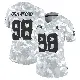＃98 Women's Tyrone Crawford Arctic Camo Limited Dallas Cowboys 2024 Salute to Service Jersey
