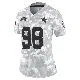 ＃98 Women's Tyrone Crawford Arctic Camo Limited Dallas Cowboys 2024 Salute to Service Jersey