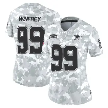 ＃99 Women's Perrion Winfrey Arctic Camo Limited Dallas Cowboys 2024 Salute to Service Jersey