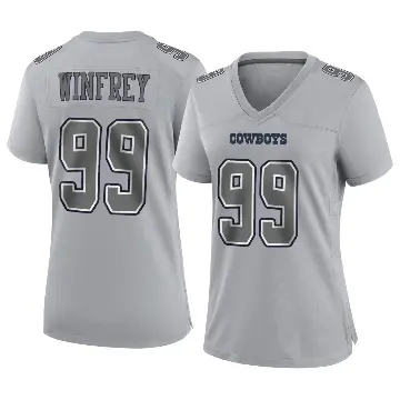 ＃99 Women's Perrion Winfrey Gray Game Dallas Cowboys Atmosphere Fashion Jersey
