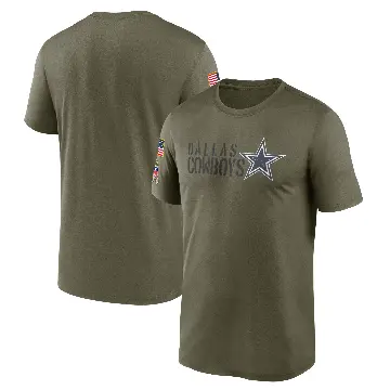 Men's Olive Legend Dallas Cowboys 2022 Salute to Service Team T-Shirt