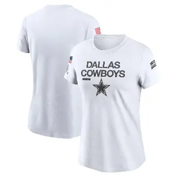 Women's White Legend Dallas Cowboys 2024 Salute To Service Performance T-Shirt